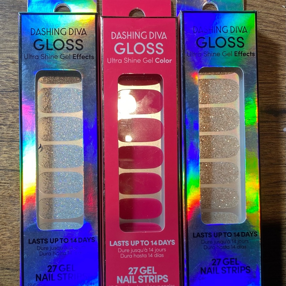 21 NEW DashingDivaGLOSS packs+FREE BlingStickers